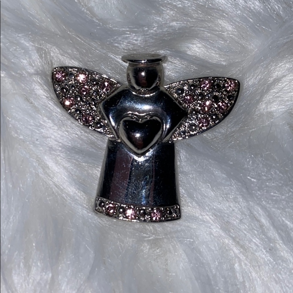Beautiful silver ( not real) Angel Brooch